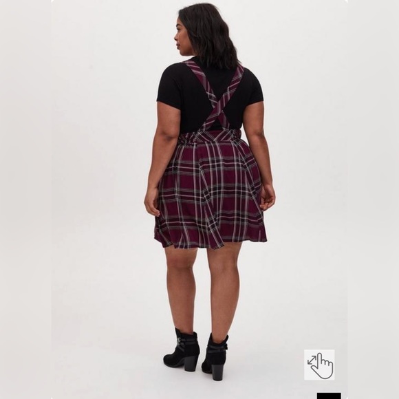 Torrid Purple Plaid Mini Challis Skirtall. Size 2. - Picture 11 of 13